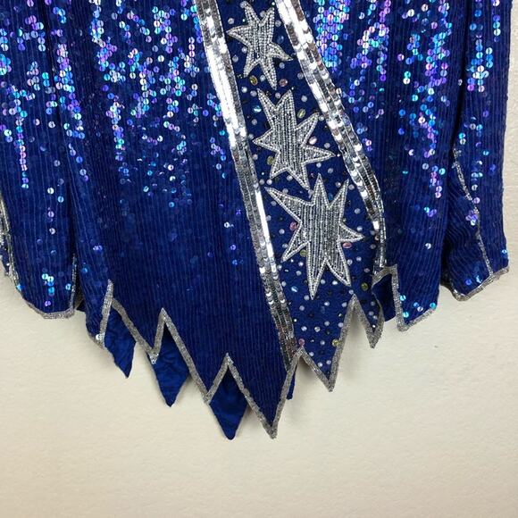 Judith Ann Creations Sequin Star Silk Tunic Dress - Picture 11 of 14